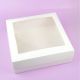 CAJA P/ REGALO BLANCO C/ VISOR 29 X 28 X 9 GER079